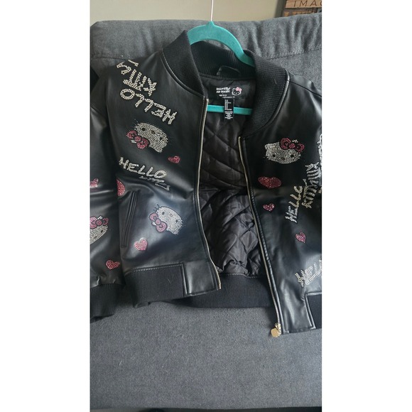 Forever 21 Jackets & Blazers - Forever 21 Hello Kitty and Friends Bomber Jacket Womens M Rhinestone Embellished